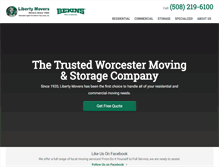 Tablet Screenshot of libertymovers.com